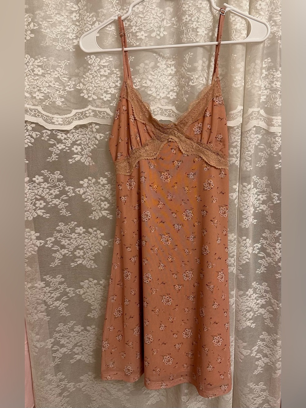 Forever 21 Women’s Whimsy Fairy Coquette Floral Lace Bust Babydoll Dress Size M